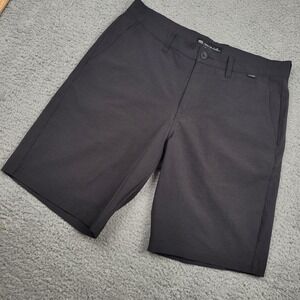 Travis Mathew Mens 32 Black Golf Shorts‎ Casual Walking Everyday Proceed Caution